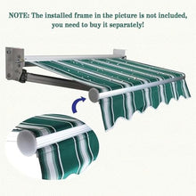 WZUOPG Manual Retractable Awning Door Window Awning Shelter Outdoor Canopy Home Deck Canopy with Manual Crank Handle（Frame Included ）