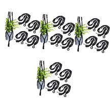 4 pcs Holders for Ceiling Rope Macrame Wall Outdoor Flower Garden Black W Decorations Decorative Hangers Bohemian Pot Holder Hanger Plant Planter Indoor Decor Planters Baskets (As Shownx4pcs