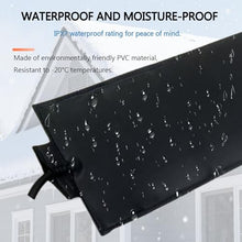 Kurhimy Roof Gutter De-Icing Heated Snow Melting Mats, Electric Snow Melting Heat Mats with with Power Cord for Winter Snow Removal, Anti-Slip Heated Walkway Mats Outdoor for Stairs Decks(13in*12ft)