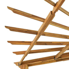Roomfitters Acacia Wood Pergola Rustic Outdoor Patio Shade Structure Teak