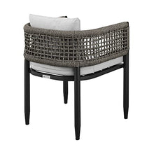 Armen Living Felicia Outdoor Patio Dining Chair Set of 2 Black