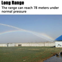 Farm Irrigation Spray Gun, Impulse Impact Water Sprinkler, 16°-46° Elevation Angle Adjustment, 360° Rotary Large-Area Watering Spray, Spray Distance 48-78m, for Farms, Orchards
