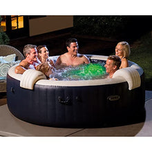 Intex PureSpa Plus 6 Person Portable Inflatable Hot Tub Blue