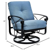 Winston Palazzo Cushion Swivel Rocker Lounge Chair