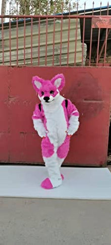 FurryWu Studio Pink Rose Husky Fursuit Fullsuit Costume