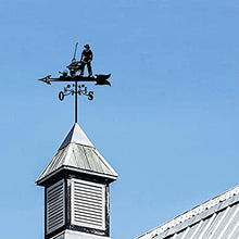 Weathervanes, Iron Weather Vane Durable Retro Farm Scene Garden Wind Vane, Wind Direction Indicator Measuring Tool Outdoor Roof Garden Mount Yard - Farmer
