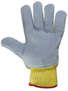 Magid Glove & Safety Cut Master Deerskin Leather Palm Glove Yellow 8 (Pack of 12)