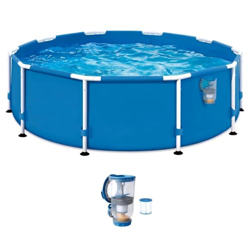 10ft x 30in Outdoor Activity Round Frame Above Ground Swimming Pool Set