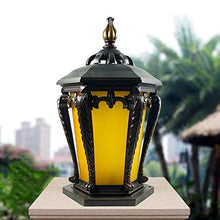 ZEELYDE Post Lights Outdoor,Vintage Waterproof Garden Lights Rust and Corrosion Outdoor String Lights Solar Column Headlights Modern Outdoor Grass Column Headlights Wall Lights Villa Garden Lights D