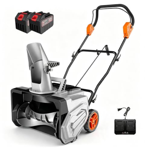 Cordless Snow Removal Machine, 18" Electric Snow Blower Yard