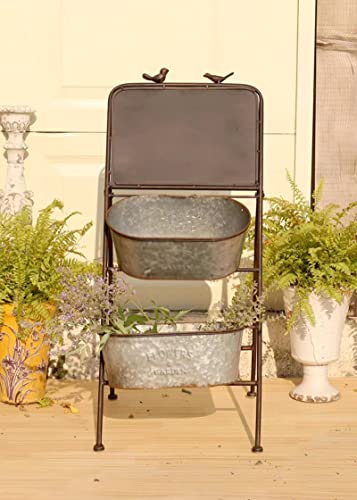 OJKJGYTF Iron Flower Stand, Indoor&Outdoor Plant Stand,Flower Stand Shelf, Flower Shop Cafe Shop Display Stand Stand