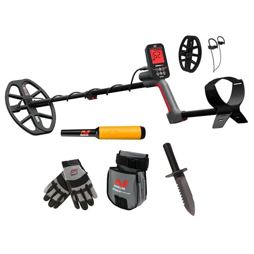 MINELAB Vanquish 560 Pro Pack Bundle, Includes Metal Detector, Two Coils, Wireless Ear Buds, PRO-FIND 35 Pinpointer, Digging Tool, Finds Pouch, and Gloves