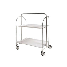 HASMI Living Room Table Foldable Mobile Cart Side Several Layers of Glass Storage Rack Dining Cart Furniture Outdoor Side Table (Color : Brown)