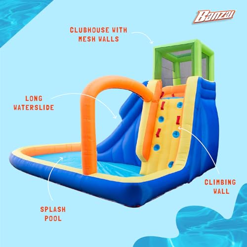 BANZAI Splash Falls Inflatable Water Park Multi