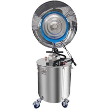 EQCOTWEA 110V Oscillating Spray Fan, Stainless Steel Misting Fan