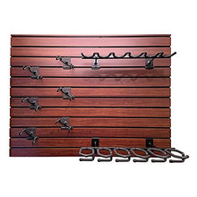 Hold Up Displays 12 Gun Rack for 6 Rifles & 6 Pistols Black Walnut