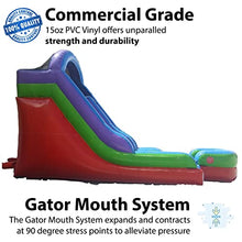 TentandTable Inflatable Water Slide for Kids and Adults, Commercial Grade 27' L x 9' W x 15' H, Retro Rainbow