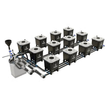 Hydramax Professional Deep Water Culture Systems for Growing Fruits, Veggies, and Medicinal Herbs; Everything You Need to Start Your hydroponic Garden Journey (3 Row - 12 Bucket)
