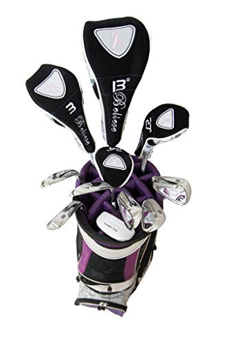 Believe Founders Club Left Handed Ladies Golf Club Set Purple