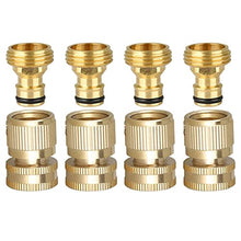 MVUYO FMURY Brass Water Hose Quick Connect 3/4 Inch Male Female Set Spray Nozzle Gun Connector Garden Fittings