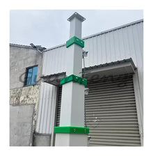 3-6 Section Galvanized Telescopic Light Tower Mast, Electric Winch Hydraulic Retractable Pole for Outdoor Lighting & Engineering Use(Manual joystick-7m)