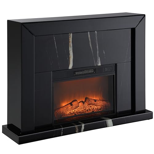 Acme Drisana Fireplace in Black