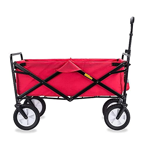 Trolleys, Folding Garden Trolley Cart Heavy Duty Wagon Multifunction Shopping Cart Load：80Kg