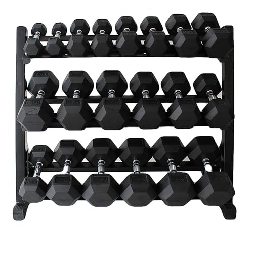 BBRUN Dumbbell Weight Sets with Rack 550 lbs Black