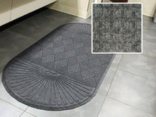 FloorGuard Heavy Duty All Purpose Entrance Mat Diamond 6' x 18' Grey
