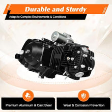 4-Stroke 110cc ATV Gokart Engine - Gasoline-Powered High-Performance Air-Cooled Single Cylinder with Semi-Automatic Transmission & Reverse Gear, Electric Start for Karts, Dirt Bikes & Quads