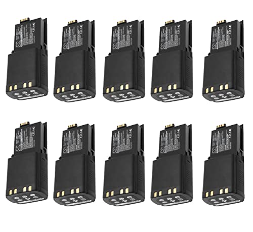CS BATTERY (10 Pack) Replacement Battery for Motorola APX Series 4600mAh