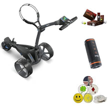 AMBA7 M5 GPS DHC Electric Caddy Cart Bundle with Accessories Black