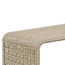 Armen Living Driftbay Rectangular Natural Rope Outdoor Coffee Table