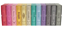 WS Game Company Vintage Bookshelf Board Games Collection Modern Burlap