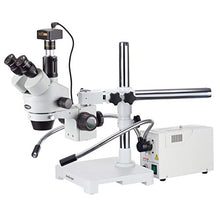 AmScope Digital Trinocular Stereo Zoom Microscope 3.5X-90X White
