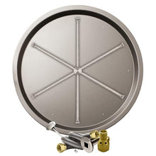 Firegear Match Light Gas Fire Pit Burner Kit (FPB-33RBS31MT-N), Round Bowl Pan, Natural Gas, 33-inch