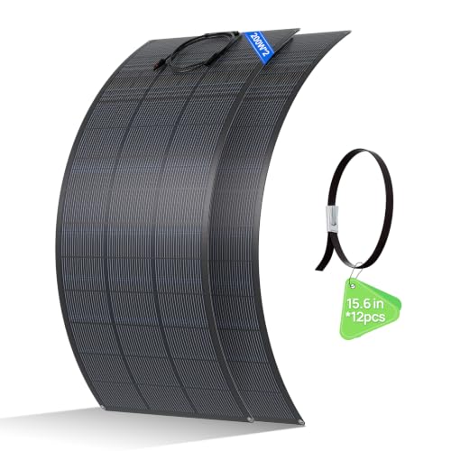 ECO-WORTHY 2PCS 200W Flexible HJT Solar Panels ETFE 18BB