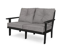Polywood Lakeside Settee Black/Grey Mist