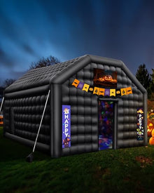 VEVOR Inflatable Nightclub Tent with Disco Lights, 19.7 x 16.4 x 12 Ft, Black