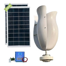 OLONETO 3000W Tulip Type Wind Turbine 12v 24v 48v Vertical Axis Wind Turbine Generator Kit Free Energy Windmill Wind Turbine Generator Wind and Solar Complementary Power Generation System(24V)