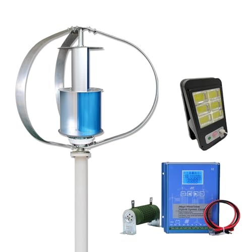 3000W Wind Turbines Generator With Controller- Rare Earth Maglev Ultra-Low 1.5m/s Startup For Home/Off-Grid Emergency Power (12V 24V)