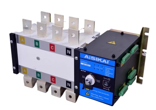 WRBSUJTMM 4P 400A ATS Dual Power Automatic Transfer Switch 220V 60Hz