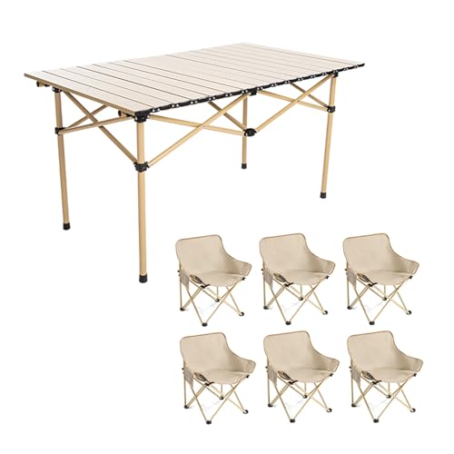 HYUIO Portable Picnic Table Set with Chairs for Outdoor Dining, BBQs, and Gatherings - Sturdy and Easy to Transport