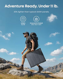 Anker SOLIX PS200 Bifacial Portable Solar Panel, 200W, for Camping, RVs