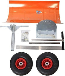 UILMLIO Efficient with Wheels Wheeled Snow Pusher Shovel Adjustable Efficient Rolling Snow Plow Shovels for Car Driveway Camping and Outdoor Emergency Snow Removal