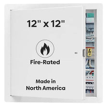 Best 12" x 12" Uninsulated Fire Rated Metal Access Panel – Uninsulated Wall Access Door with Flange, 1-1/2 Hour Rated, 16-Gauge Cold-Rolled Steel, Self-Latching, LEED Compliant, BA-FRN