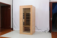 Spacious Far Infrared Sauna Room with Multiple Exercise Options, Non-Radiative Carbon Crystal Heating, Waterproof Design, LCD Control Panel, & LED Lighting - Enhances Metabolism & Immune System