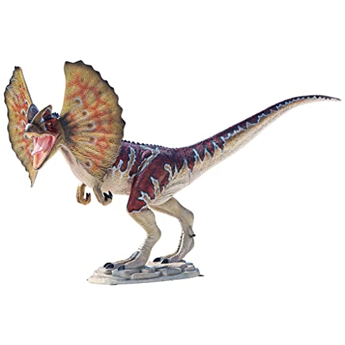 Design Toscano Jurassic-Sized Dilophosaurus Dinosaur Statue Full Color