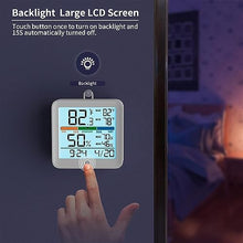 JDXQBLD Multifunction Weather Station, Temperature Humidity Sensor Clock Backlight Bedroom Baby Room Digital Temperature Monitor Home Life High-Precision Sensor