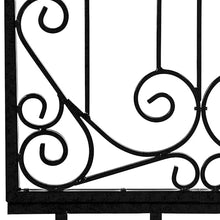 H Potter 8 Ft Freestanding Black Garden Trellis 32" W x 96" H Iron